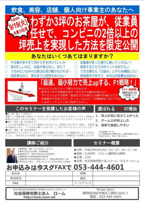 最短、最小努力で会社を業績UPさせる方法とは!?